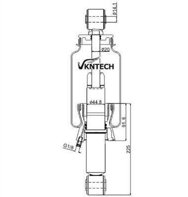 Kabin Air Spring 1076855 20889134 20427897 20721169 20775212 Sachs 895213A Monroe CB0006 digantikan oleh VKNTECH 1S5077 kualitas tinggi Kabin Air Spring