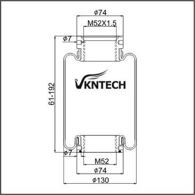 Kabin Air SPRING MACK 227QS34B E-FS7007 PAI FAS-4905 FS7007 FIRESTONE W02-358-7007 digantikan oleh VKNTECH 1S7007